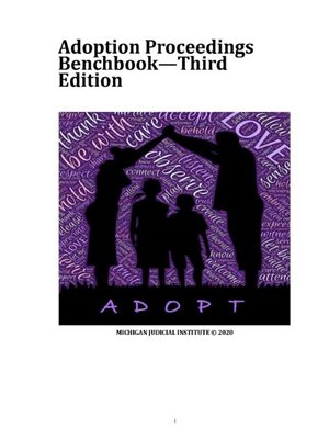cover image of Adoption Proceedings Benchbook